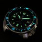 PT5000 Movt Rubber Strap Green Dial 44mm Steeldive Mens Dive Watch C3/BGW9 Luminous 20ATM SD1970T
