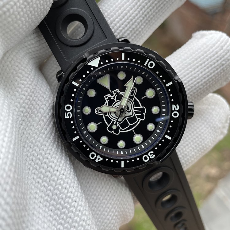 Steeldive PDV Black Case 47.5MM NH35 Automatic Movt C3/BGW9 Luminous ...