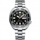 Steeldive Men's Tuna Watch Black Dial 45MM NH36 Automatic Movt 200M Swiss C3 BGW9 Luminous SD1972