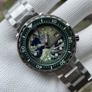Steeldive Green Bezel 47.5MM Kanagawa Dial NH35 Mechancial Swiss Luminous Mens Dive Watch SD1975J