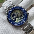 Steeldive Blue Bezel 47.5MM Kanagawa Dial NH35 Mechancial Swiss Luminous Mens Dive Watch SD1975J