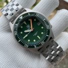 Steeldive Mens Dive Watch 42.5mm Green Dial Swiss Luminous Japan Automatic Mechancial Movt SD1979