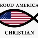 3x5 foot Proud American Christian flag