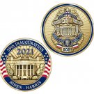 Joe Biden Kamila Harris Inauguration Law Enforcement Protective Detail Gold Coin