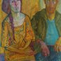 Joseph Solman, Wally and Jessie, Oil on Canvas, signed -  ONE OF A KIND ORIGINAL
