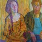 Joseph Solman, Wally and Jessie, Oil on Canvas, signed -  ONE OF A KIND ORIGINAL