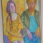 Joseph Solman, Wally and Jessie, Oil on Canvas, signed -  ONE OF A KIND ORIGINAL
