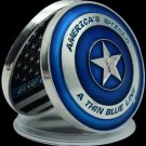 Police Challenge Coin - America's Shield - A Thin Blue Line - Blue Lives Matter