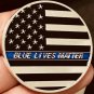 Police Challenge Coin - America's Shield - A Thin Blue Line - Blue Lives Matter