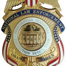 Barak Obama Joseph Biden 2013 Inaugural Protective Detail Full Size Badge RARE!!