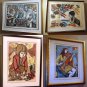 Irving Amen Collection FOUR (4) Hand Signed & numbered Limited Edition Woodcuts