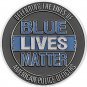 (10) BLUE LIVES MATTER Police Challenge Coins in plastic capsule Thin Blue Line