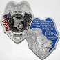 Righteous Lion law enforcement police officer St. Michael challenge badge coin
