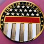 FIRST IN LAST OUT Fire Challenge Coin Thin Red Line RARE - VERY HARD TO FIND