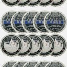 (10) I FEAR NO EVIL CHILDREN OF GOD silver coins honor law enforcement officers