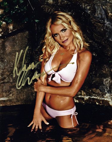 KRISTIN CHENOWETH actress singer signed autographed sexy 8x10 photo with COA