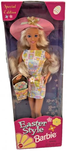 Vintage 1997 Easter Style Barbie Doll  Mattel #17651  * NEW IN BOX *