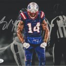 Mohamed Sanu New England Patriots Signed 8x10 Photo comes with JSA COA