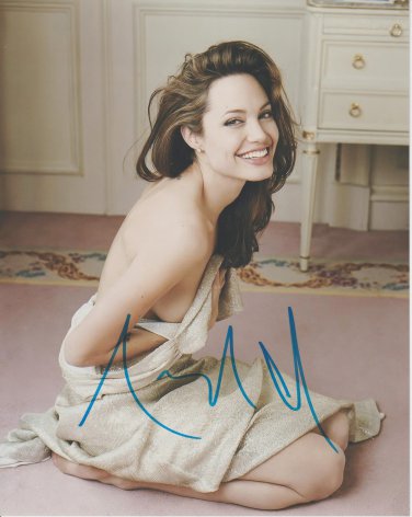 Sexy ANGELINA JOLIE Signed Autographed 8x10 Glossy Photograph comes with COA