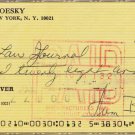Ivan Boesky (played by Michael Douglas in "Wall Street") signed check COA PSA