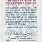 Mickey Mantle 1953 Topps #82 Signed Ceramic Card 1 from 1995 Hamilton Collection