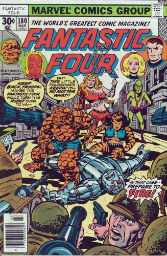 1977 Fantastic Four #180 Marvel comic- Jack Kirby Art! (8.5)
