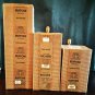 NEW (see note) discontinued Ruffoni 3-pc glass canister set / kitchen jars w/ copper lids