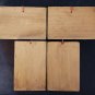 Springerle cookie mold ornaments - NWT - set of 4 designs of Santa and Hearts
