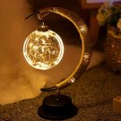 Moon Lunar LED Night Lamp With Stand Thanksgiving Christmas Halloween Table Lamp Decorations