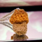 Crochet Mushroom Necklace Chapstick/Lighter Holder
