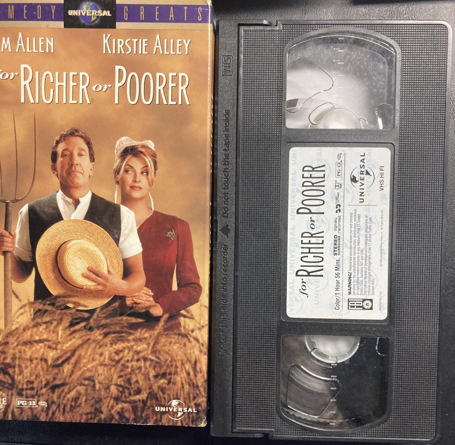 For Richer or Poorer VHS Kirstie Alley, Tim Allen Comedy