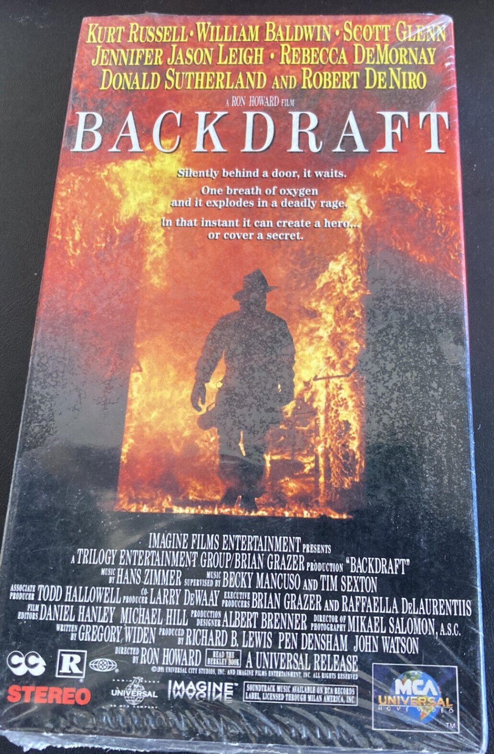 Backdraft (VHS, R, 1991) William Baldwin, Kurt Russell, Scott Glenn ...