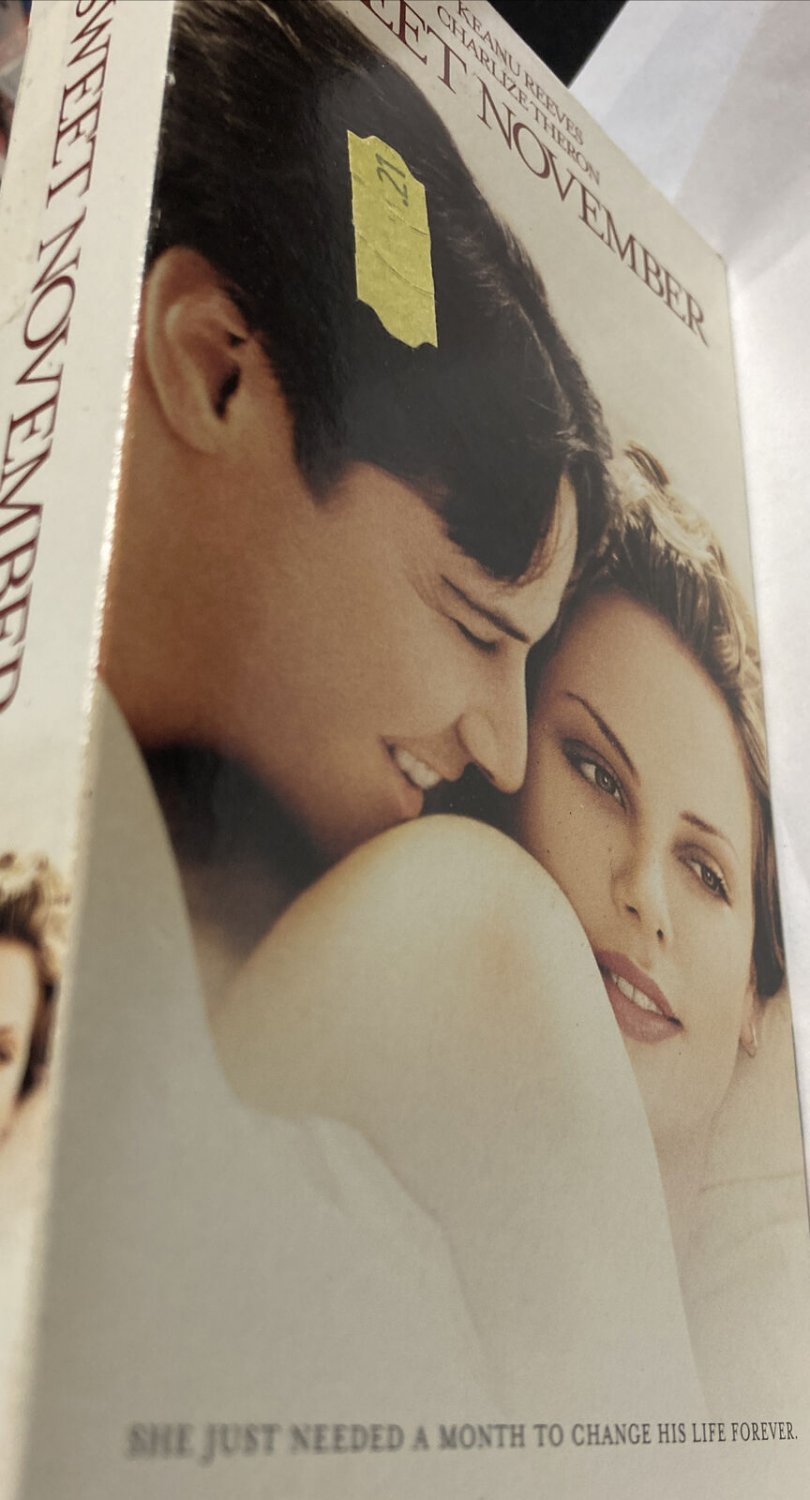 Sweet November Vhs Vcr Video Tape Used Keanu Reeves Charlize Theron 