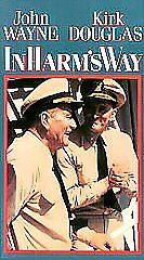 In Harms Way (1965 VHS) John Wayne Kirk Douglas Black & White In Harm's Way