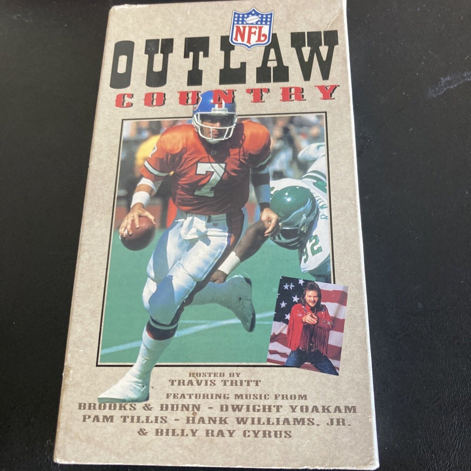 Outlaw Country 1993 VHS vintage NFL Football John Elway Dan Marino ...