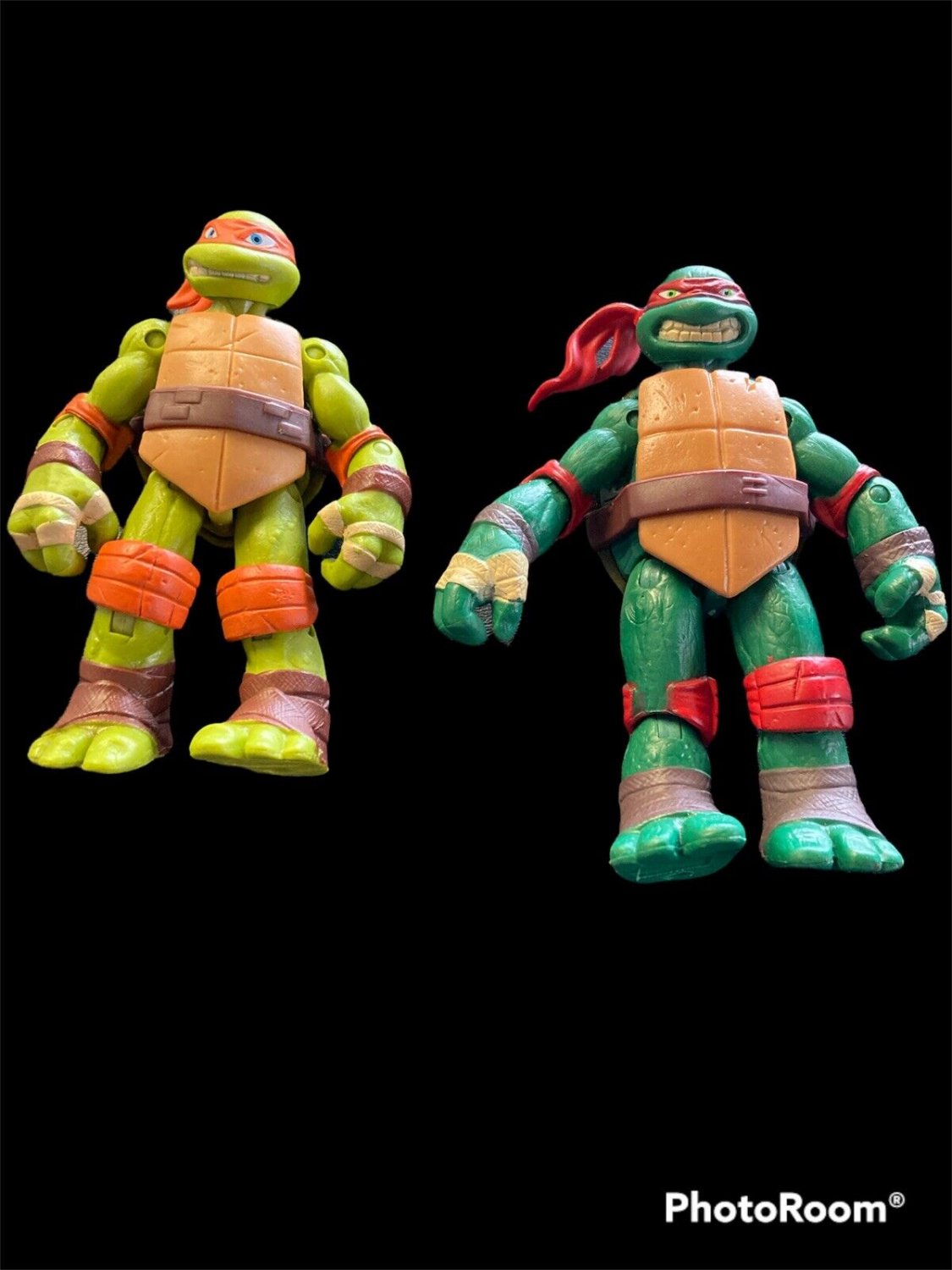 TMNT Rapheal & Michelangelo Lot Teenage Mutant Ninja Turtles Figure 2012