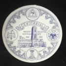 Vintage Scottish Rite Centennial Plate 1865 -1965 Valley of Indianapolis