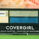 COVERGIRL QUAD PALETTE EYE SHADOW 735 FRESH PICK CREAM BLUE GRAY BLACK