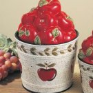 Apple Cookie Jar - "Country" Bucket