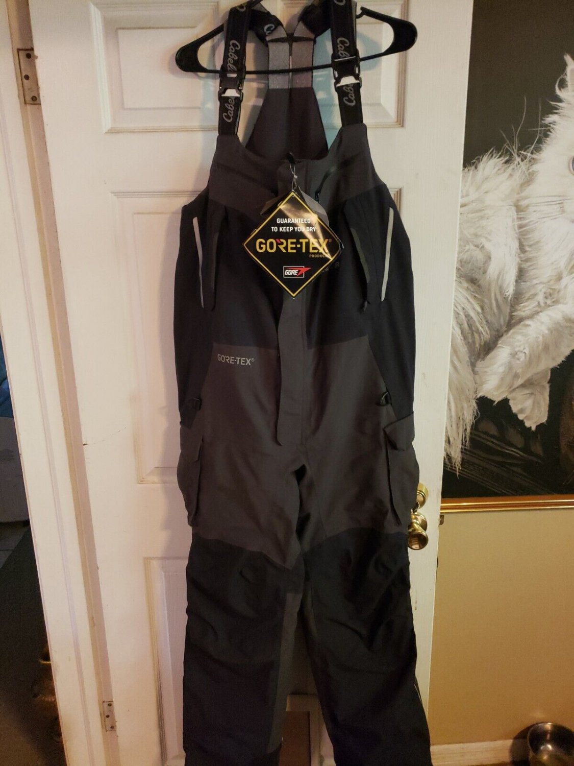 Goretex Cabelas Guidewear Extreme Cold Ice Fishing Bib Overalls Mens Medium