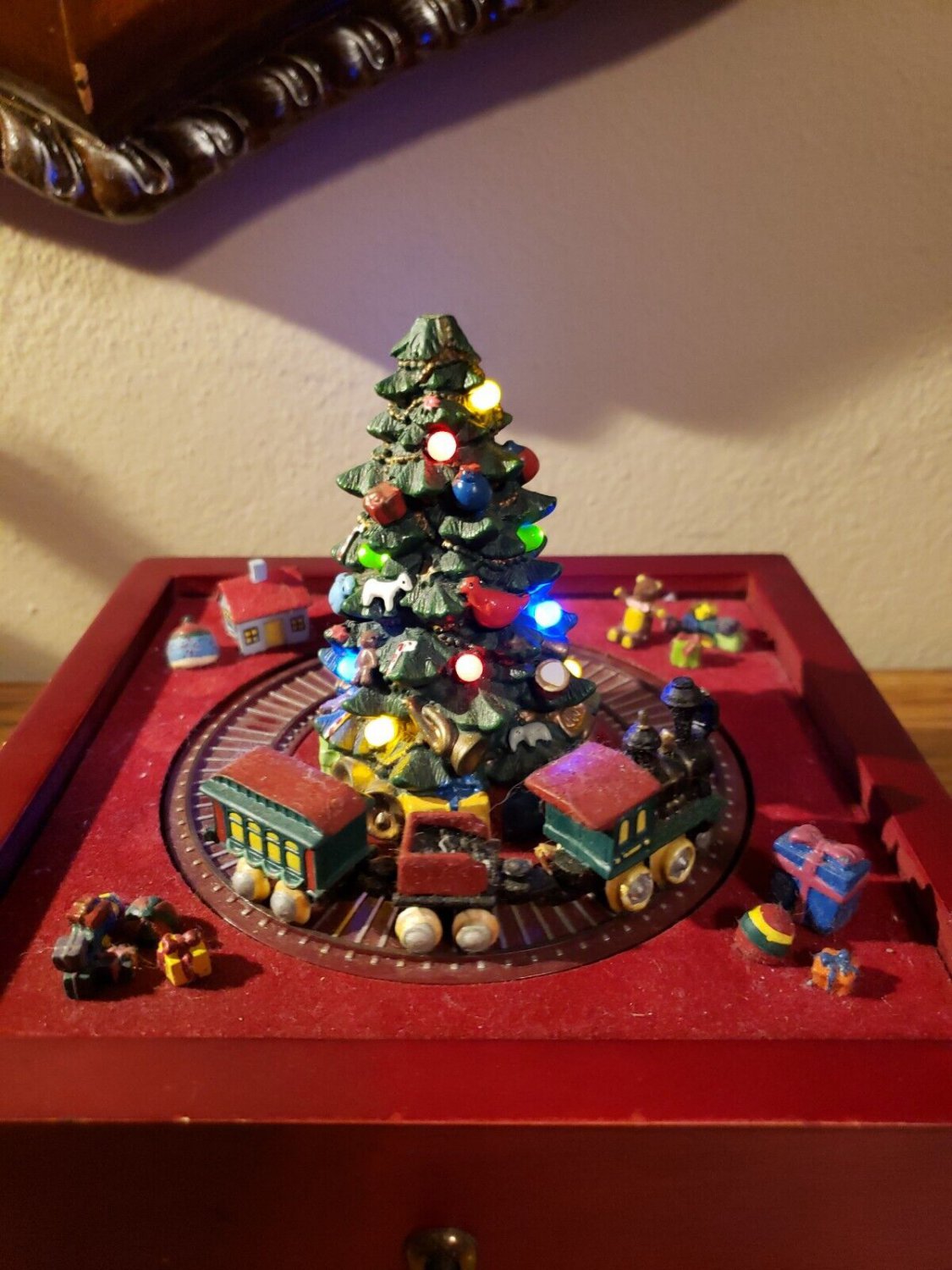 Mr. Christmas Gold Label Collection Deluxe Music Box Train Light up