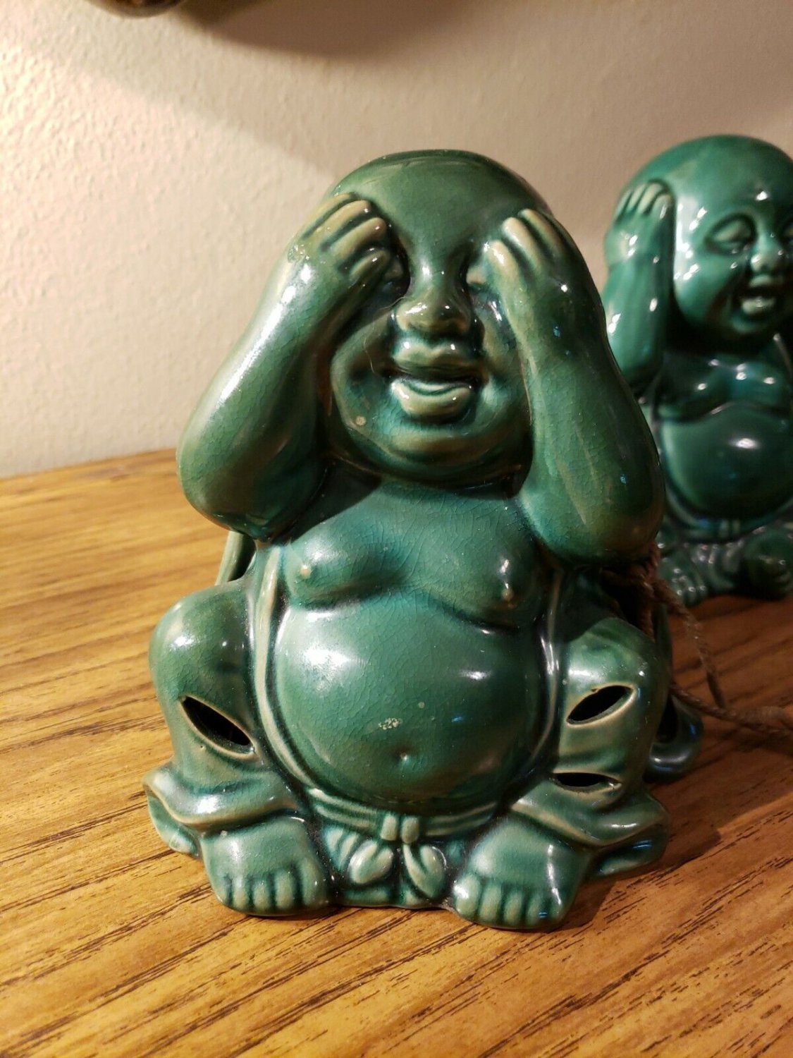 3 GC Fragrance Ceramic Buddha Statue Fragance & Sachet Holder Decor