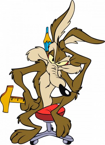 Wiley Coyote Vinyl Decal Sticker Waterproof