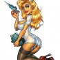 Sexy NURSE CANDY PINUP GIRL CARTOON STICKER 6" ( Free Shipping)