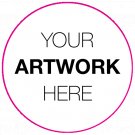 40 CUSTOM PERSONALIZED SEALS LABELS GLOSSY STICKERS 2" ROUND
