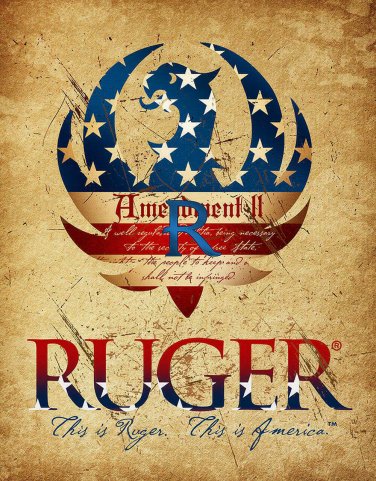 Ruger 2nd Amendment Vinyl Decal Sticker Waterproof