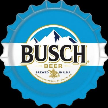 Busch Beer Bottle Cap Color Vinyl Decal Sticker Waterproof