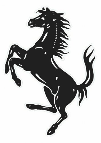 FERRARI LOGO Vinyl Decal Sticker Waterproof