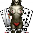 Know When To Holdem Vinyl Decal Sticker Waterproof