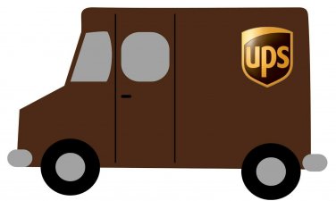 United Parcel Service (UPS) Color Vinyl Decal Sticker Waterproof